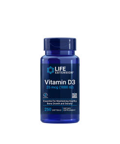 Life Extension - Vitamin D3 25 mcg (1000 IU) (250 Softgels)