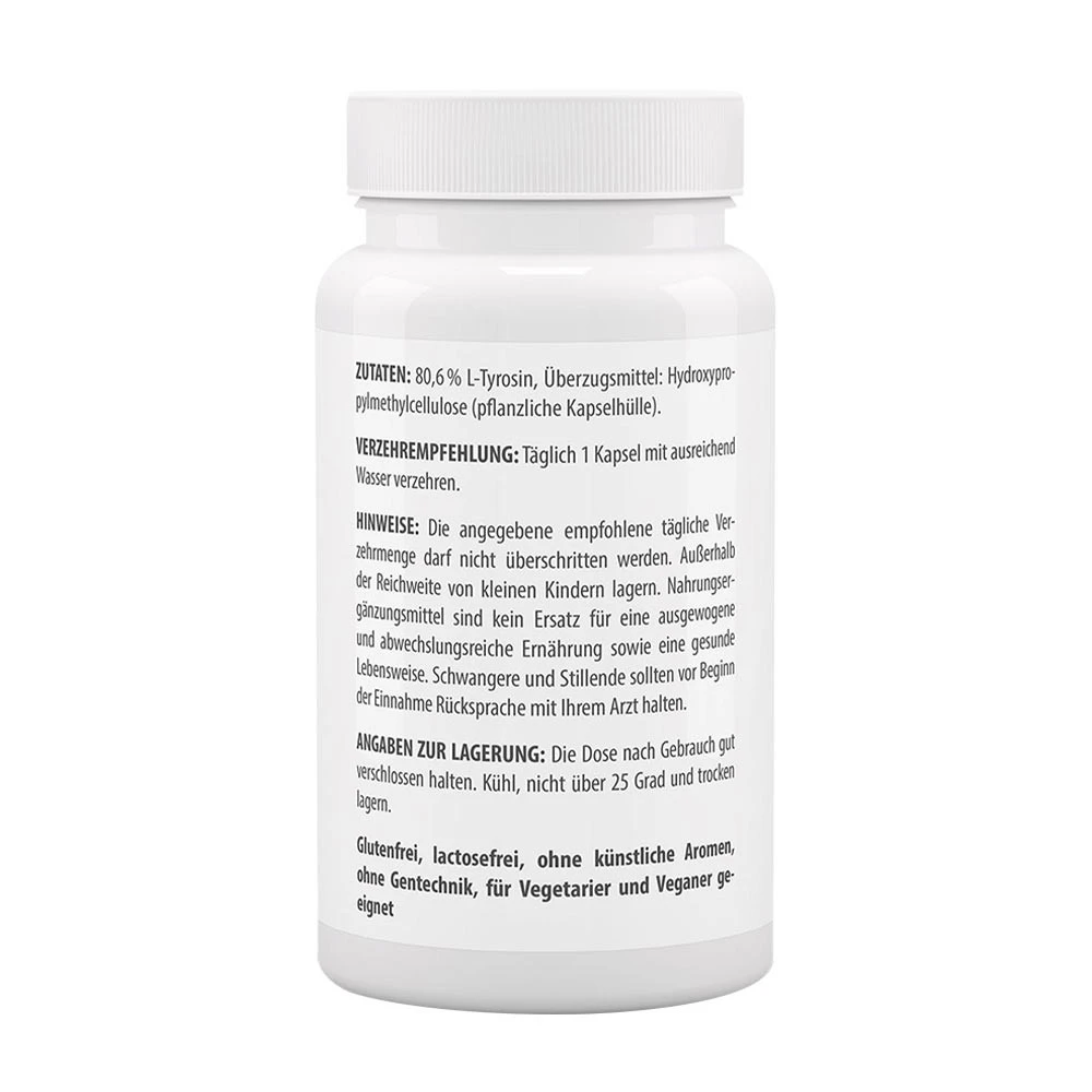 Vitaworld - Tyrosin 500 mg (60 kapsler) - Billede 3