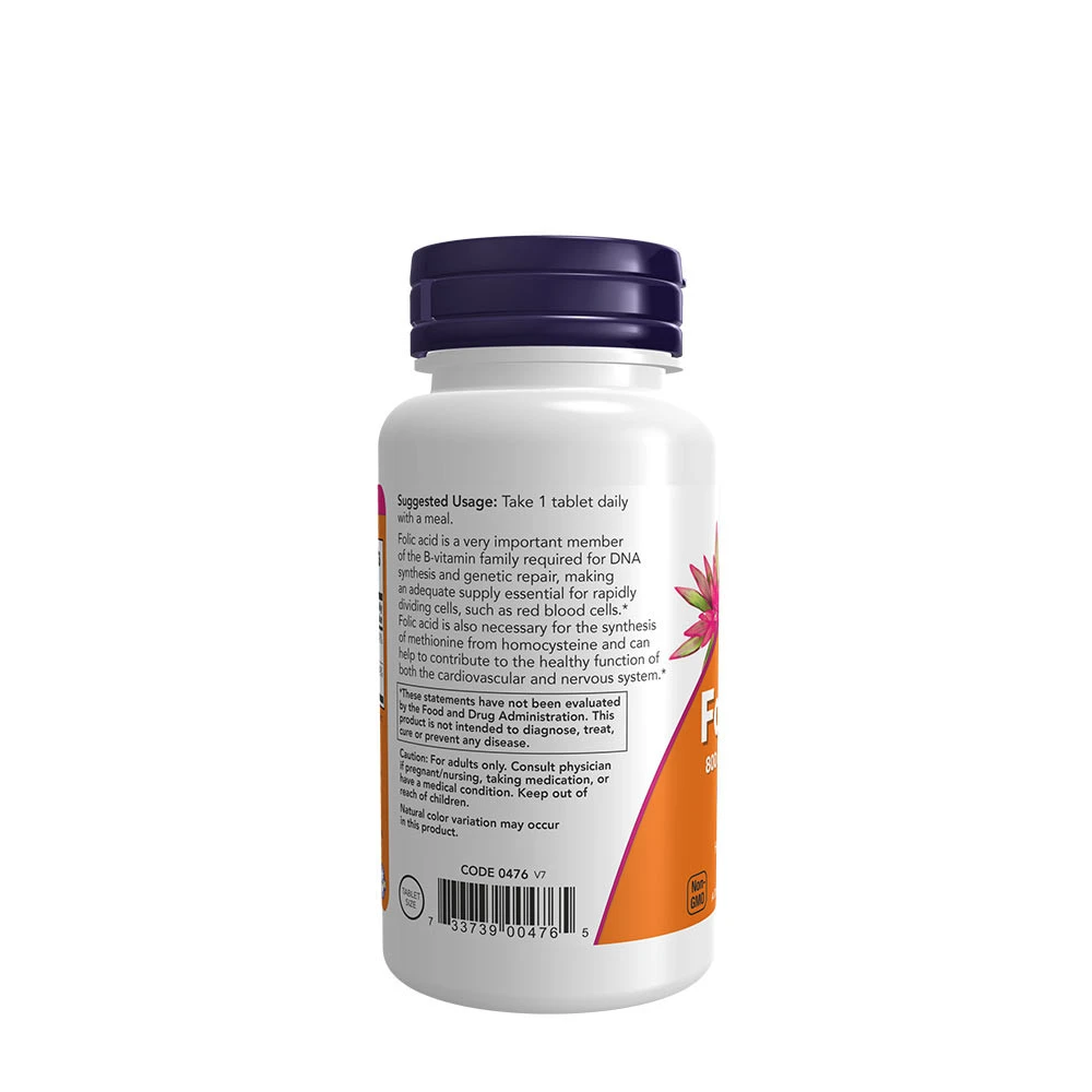 Folinsyre ar B12 vitamīnu – 800 mcg – 250 tabletes - Billede 5