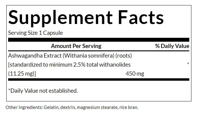 Ashwagandhaekstrakt – 450 mg – 60 kapsler - Image 6