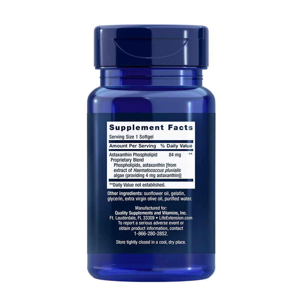Astaxanthin med fosfolipīdiem – 4 mg – 30 softgels - Image 3