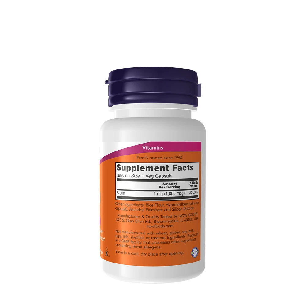 Biotin – 1000 mcg – 100 hætteglas - Image 4