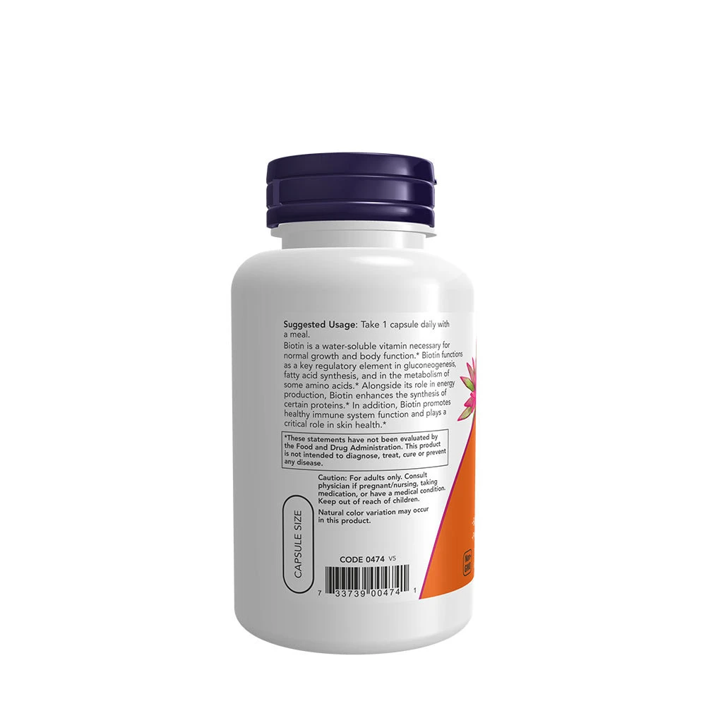 Biotin – 5000 mcg – 120 kapsulas - Image 3