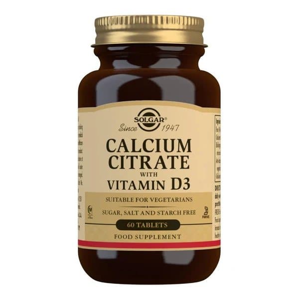 Calciumcitrat med Vitamin D3 - 60 tabletter