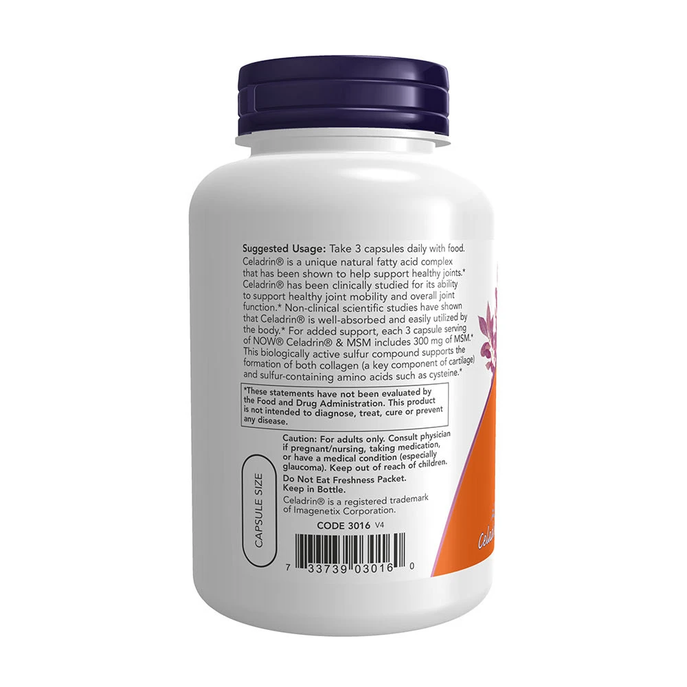 Celadrin & MSM – 500 mg – 120 kapsler - Image 3