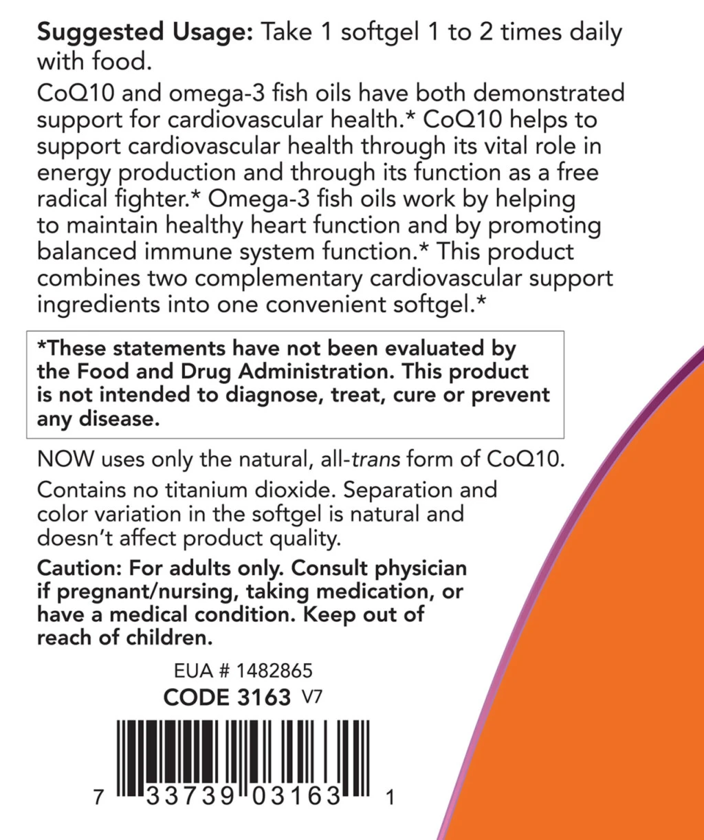 CoQ10 med Omega-3 – 60 mg – 60 blāvas kapsulas - Image 5