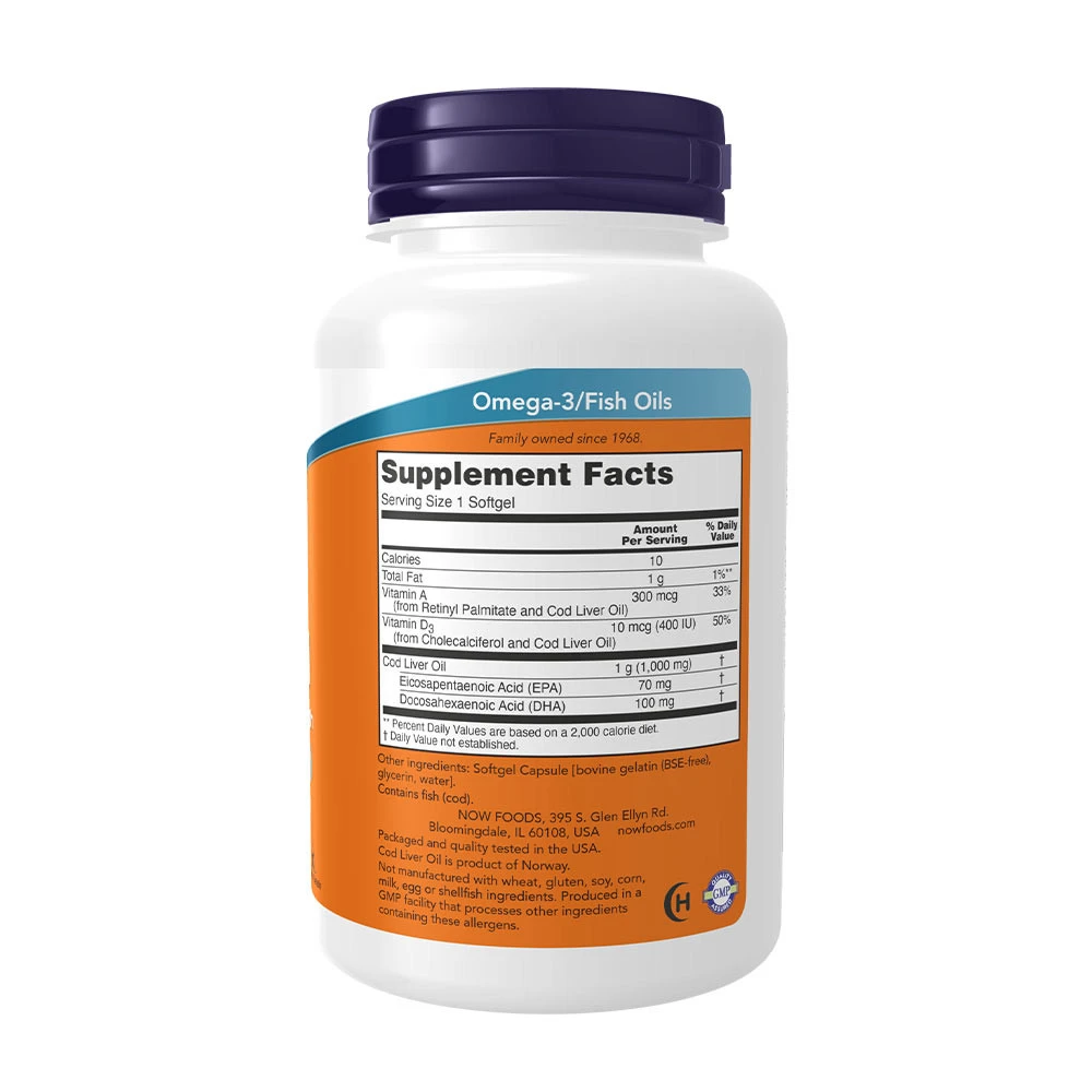 Torskeleverolie – 1000 mg ekstra stiprums – 90 softgels - Image 4