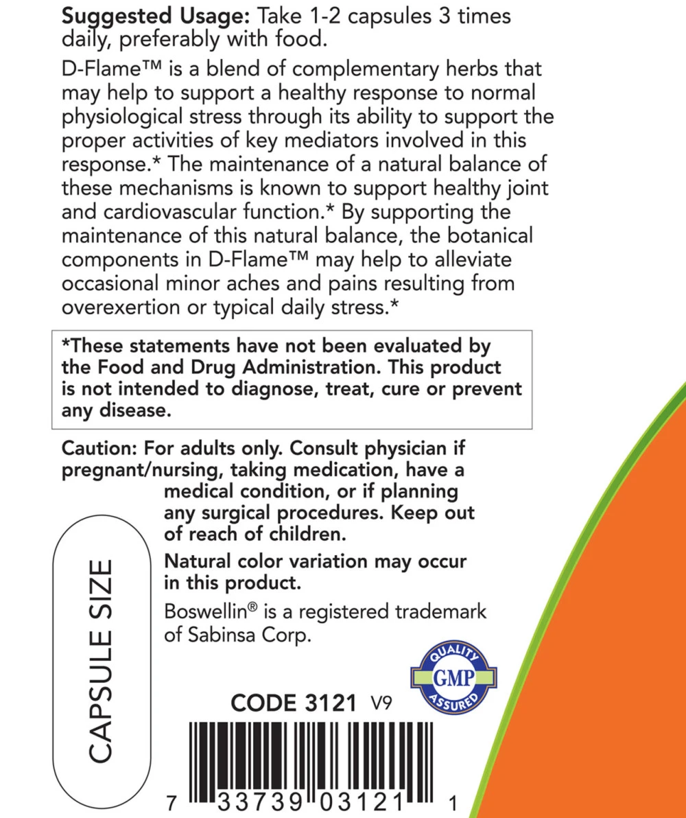 D-Flame – 90 vegānas kapsulas - Image 3