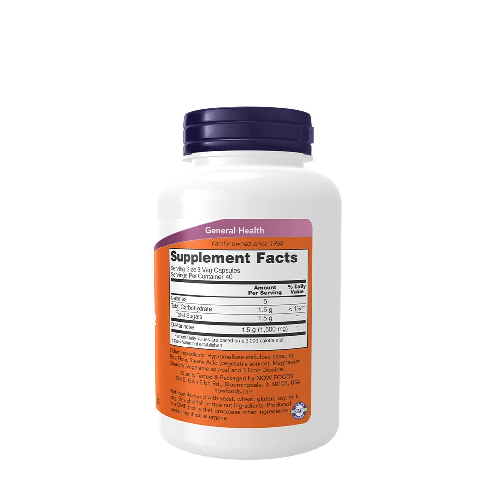 D-Mannose – 500 mg – 120 vegetatīvas kapsulas - Image 4