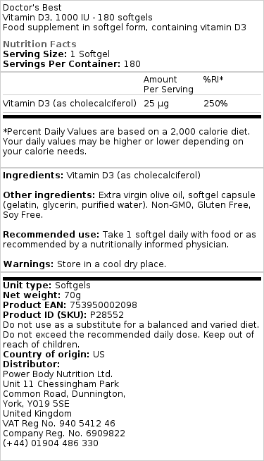 D3-vitamin – 5000 IE – 720 softgels - Image 3