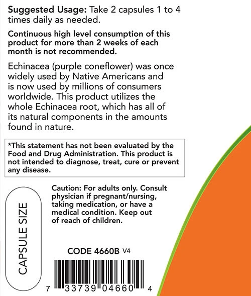 Echinacea – 400 mg – 100 kapsler - Image 3