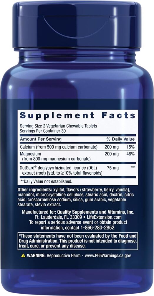 EsophaCool – Berry flavor – 60 vegetariskas tyggetabletes - Image 3