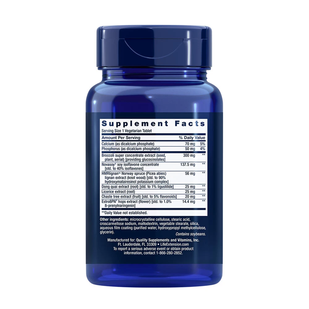 Østrogen – Østrogen til kvinder – 30 vegetariskās tabletes - Image 2