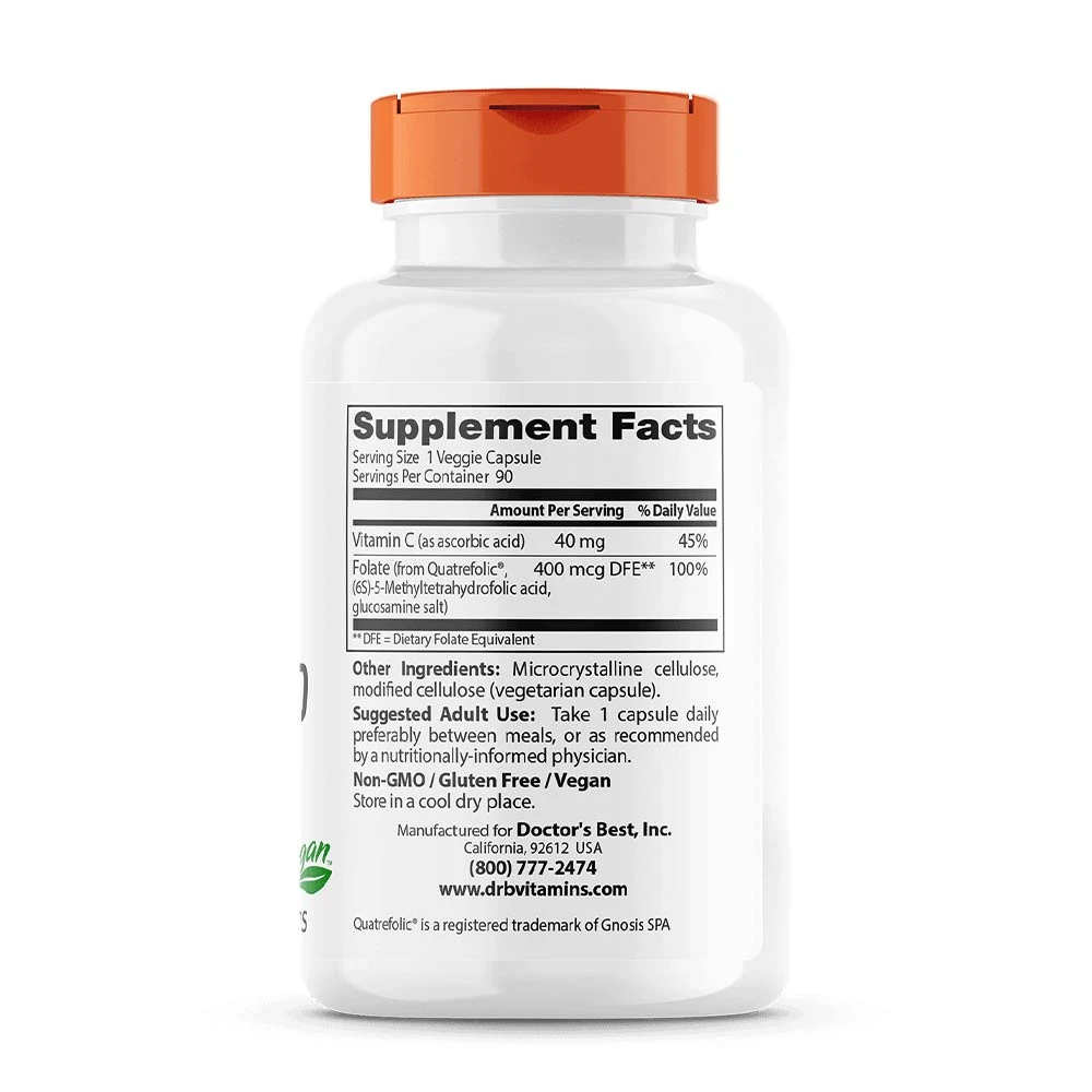 Quatrefolic – Fully active folate 400 mcg – 90 vkap - Image 4