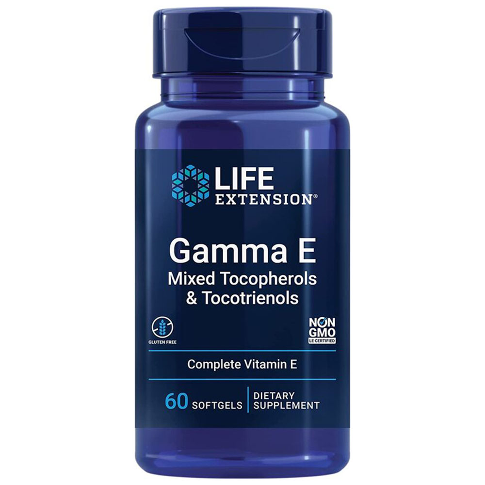 Gamma E blandētas tokoferolu un tokotrienolu – 60 softgels - Image 4