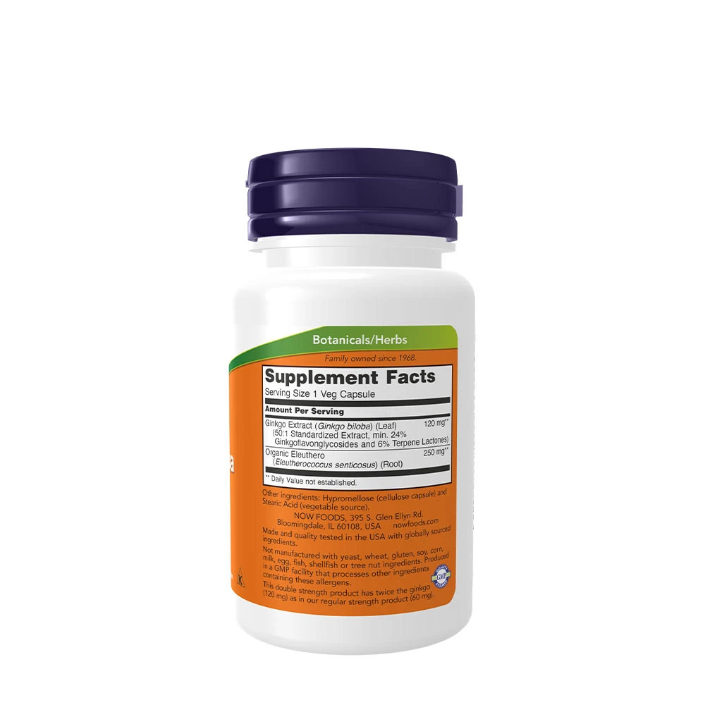 Ginkgo Biloba – dobbelt styrke, 120 mg – 50 kapsles - Image 4