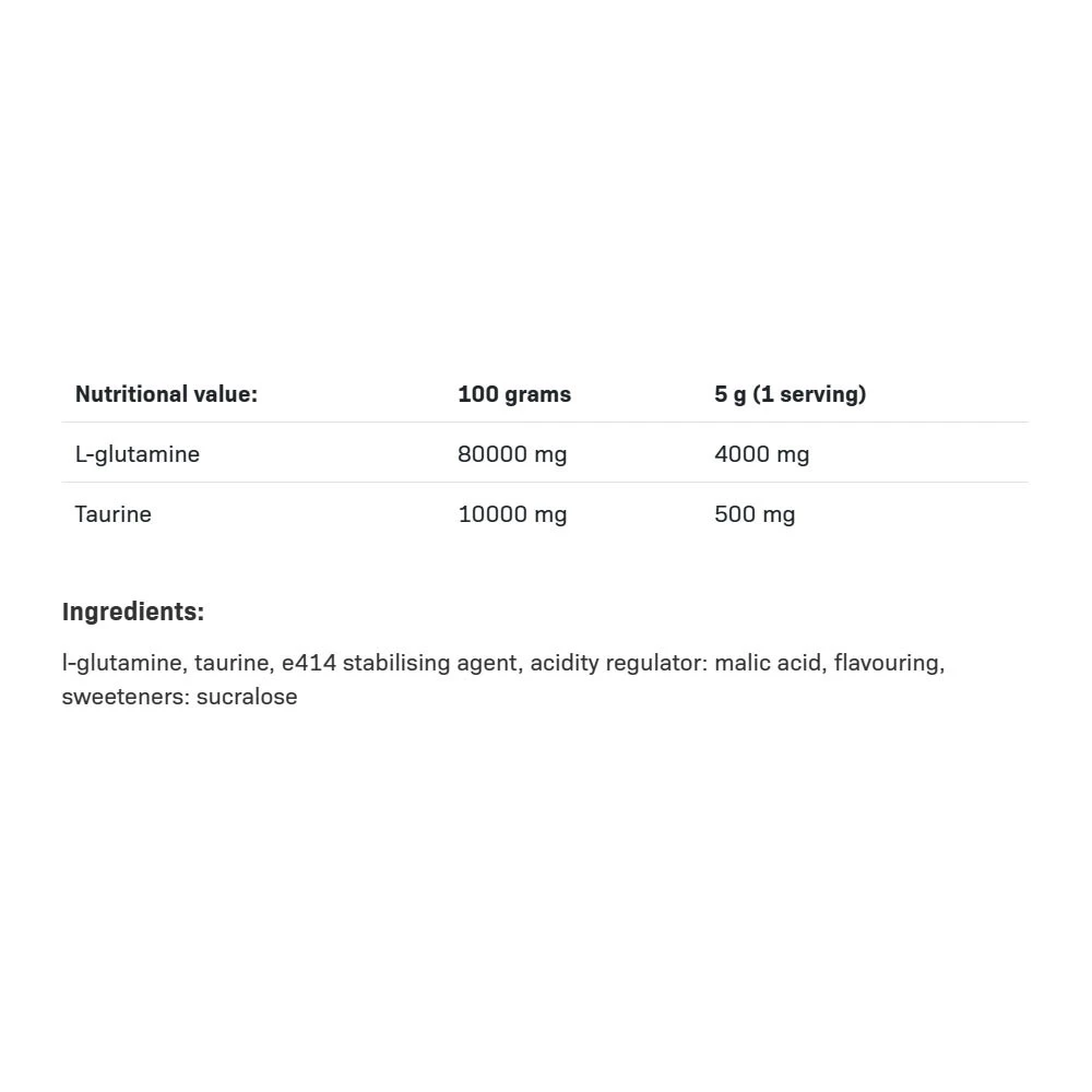 Glutamin Recovery Amino – Citronu – 500 g - Image 3