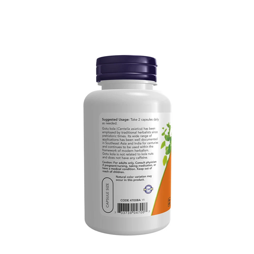 Gotu Kola – 450 mg – 100 vegānas kapsulas - Image 3