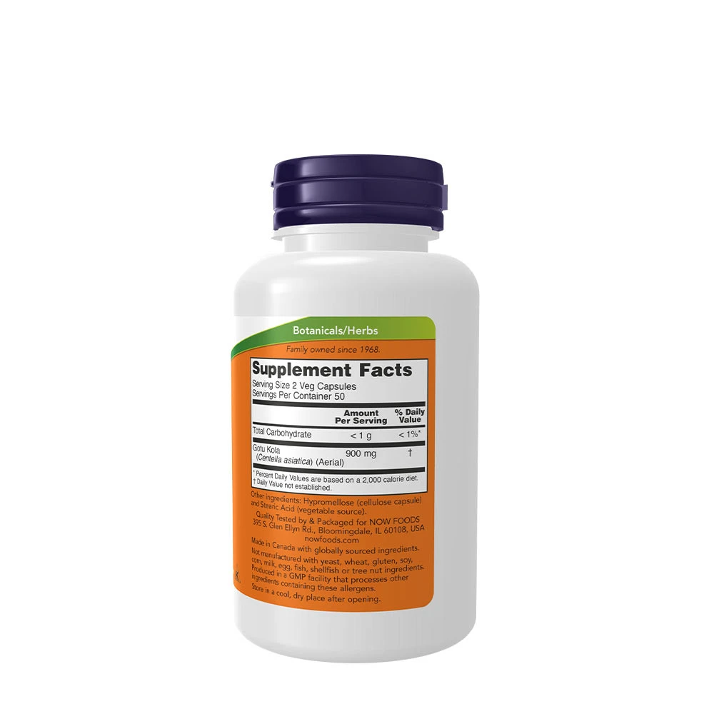 Gotu Kola – 450 mg – 100 vegānas kapsulas - Image 4