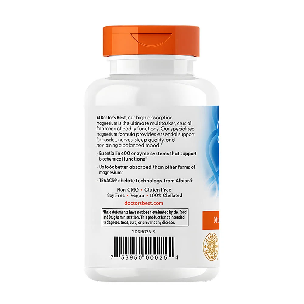 Magnesium – Med høj absorption, 100 mg – 120 tabletes - Image 3