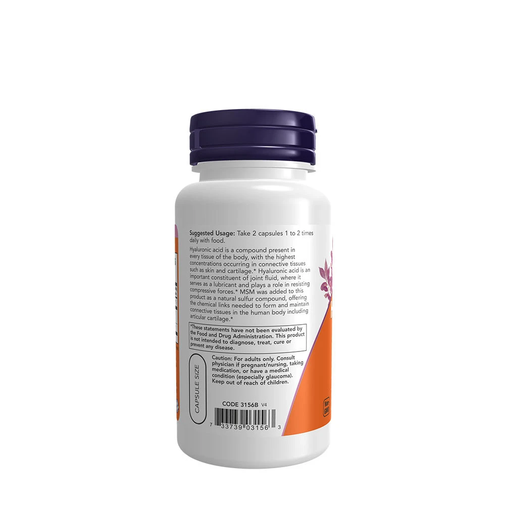 Hyaluronsyre med MSM – 50 mg – 60 kapsulas - Image 3