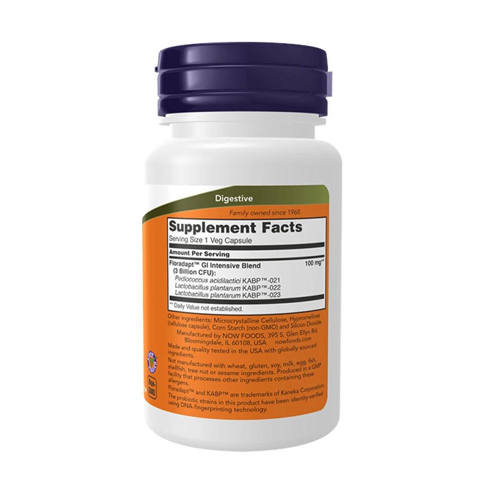 NOW Foods – Intestinal Bacteria Support – 60 kapsulas - Image 4