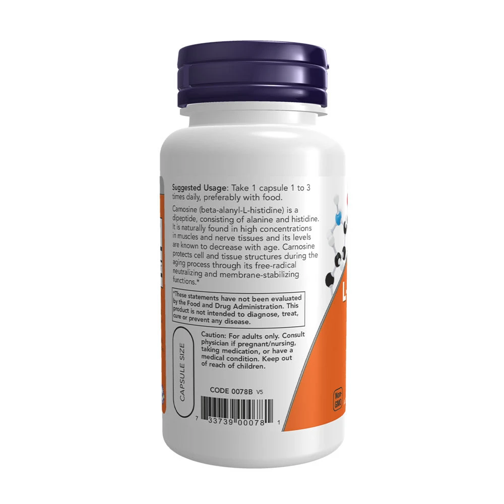 L-Carnosin – 500mg – 50 kapsulas - Image 6