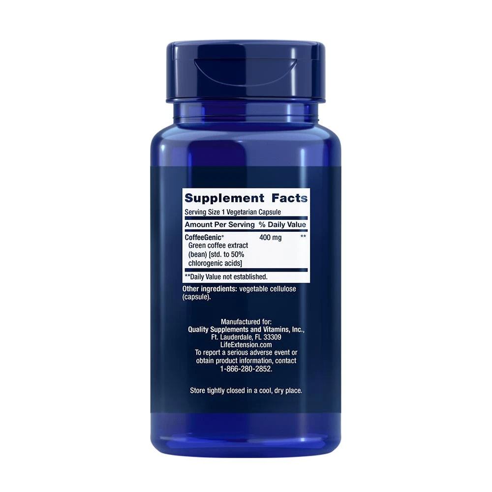 CoffeeGenic – zaļais kafijas ekstrakts – 400mg – 90 kapsulas - Image 4