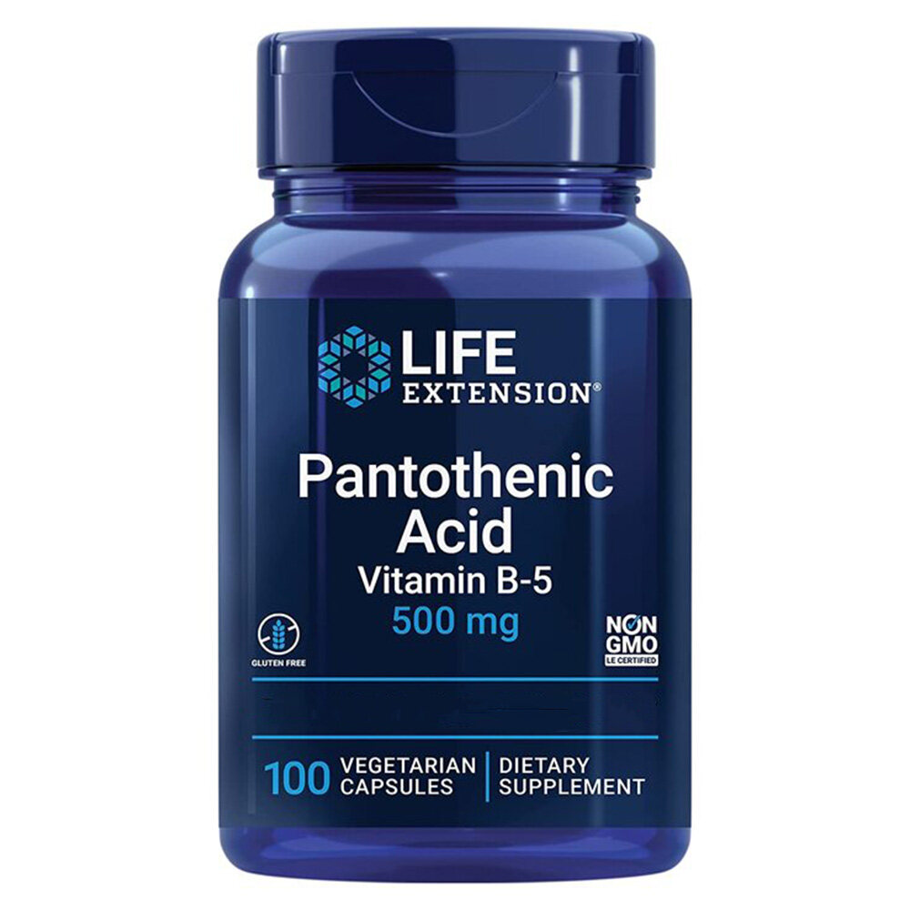 Pantothensyre (B-5 vitamīns) – 500 mg – 100 kapsulas - Image 4