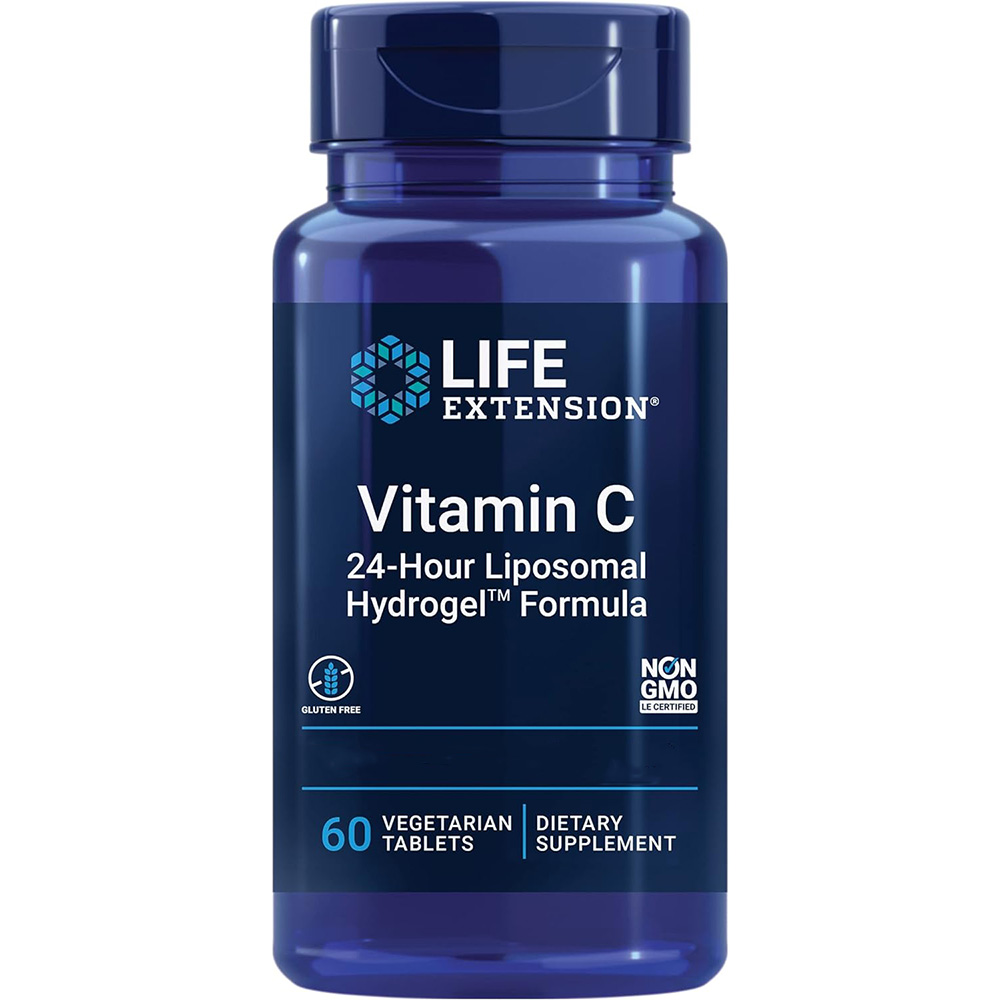 Life Extension – Vitamin C 24-Hour liposomal hydrogel formule – 60 veg tabletes - Image 4