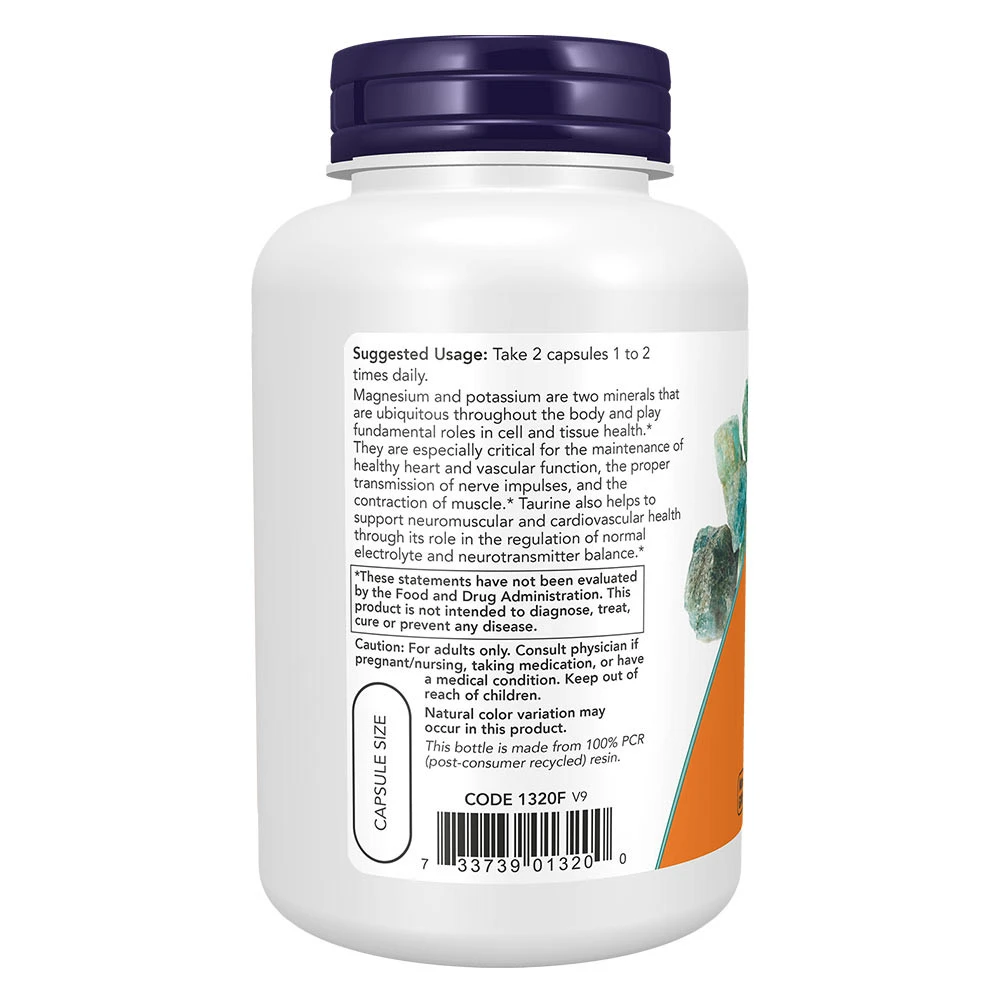 Magnesium og kaliumaspartat ar tauriņu – 120 vegānu kapsulas - Image 3