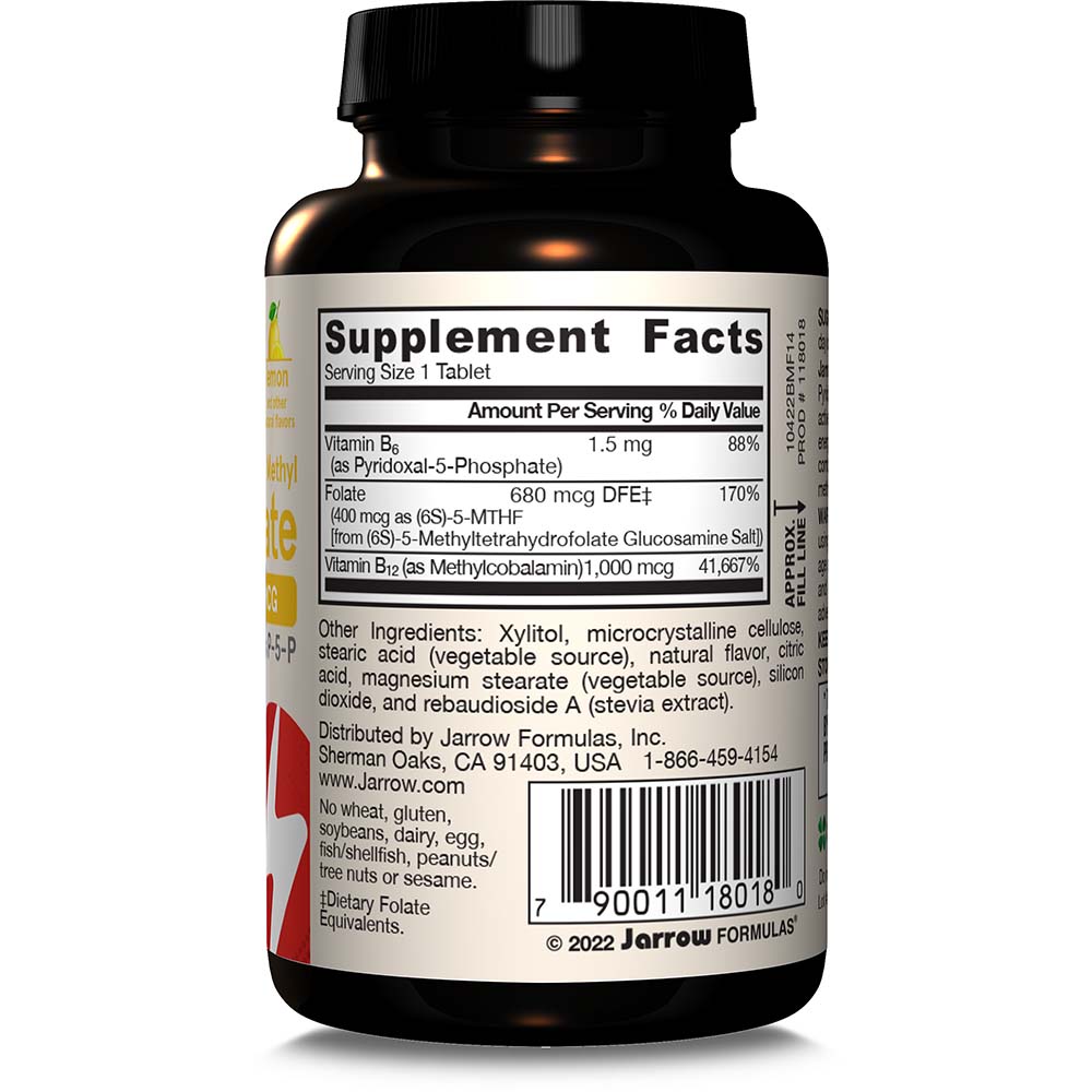 Methyl B-12 & Methyl Folate – Pastilas ar citronu – 100 gab - Image 6