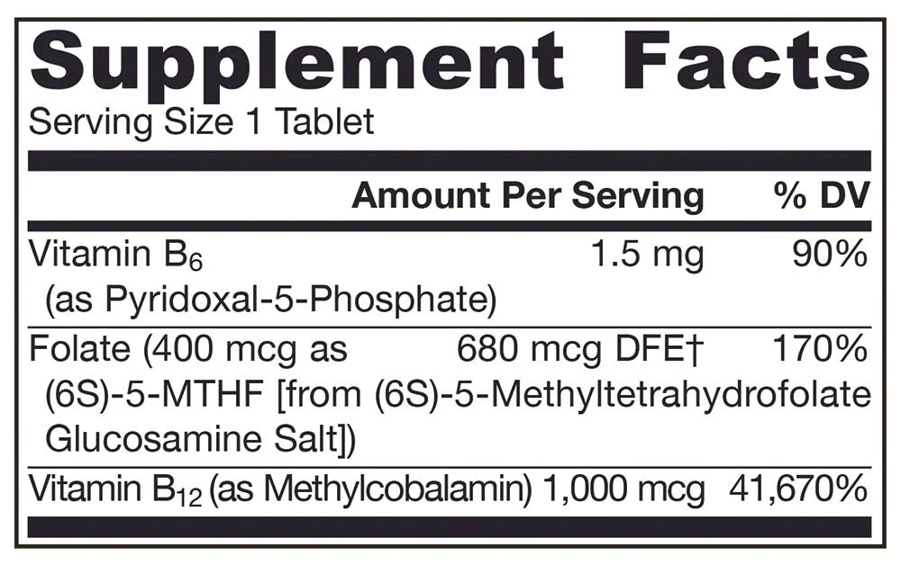 Methyl B-12 & Methyl Folate – Pastilas ar citronu – 100 gab - Image 8