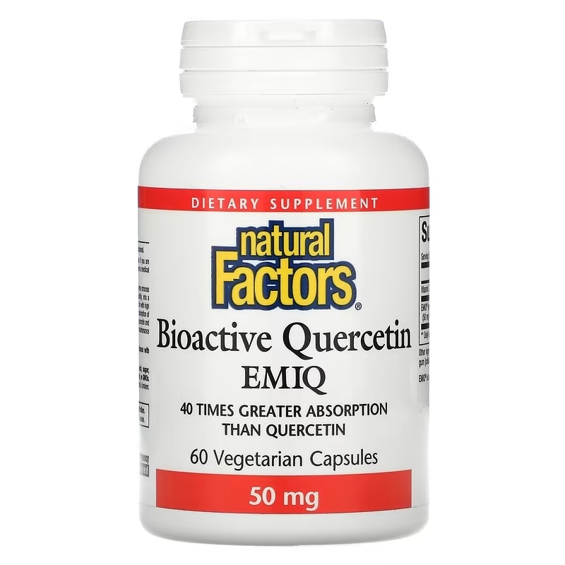 Natural Factors – Bioaktiv Quercetin EMIQ 50 mg, 60 kapsulas - Image 4