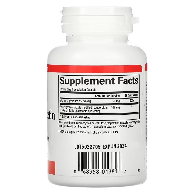 Natural Factors – Bioaktiv Quercetin EMIQ 50 mg, 60 kapsulas - Image 5