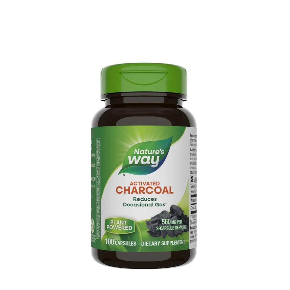 Natures Way Activated Charcoal (100 Capsules)