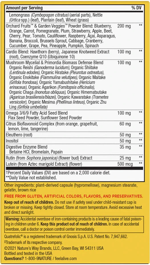Nature's Way – Alive! Max6 maxpotencijas ikdienas multivitamīns – 90 kapsulas - Image 3
