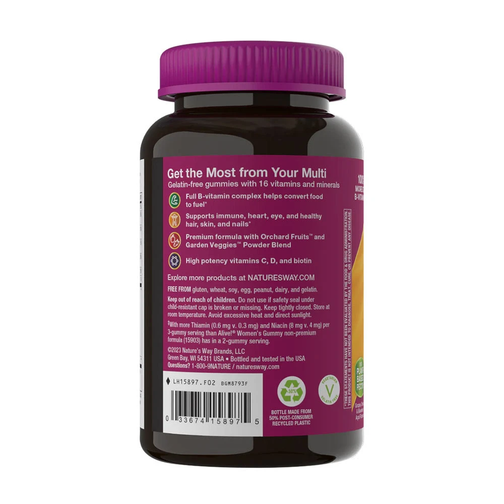 Nature's Way – Alive!® Premium Women’s Gummy Multivitamin 75 gummies - Image 5