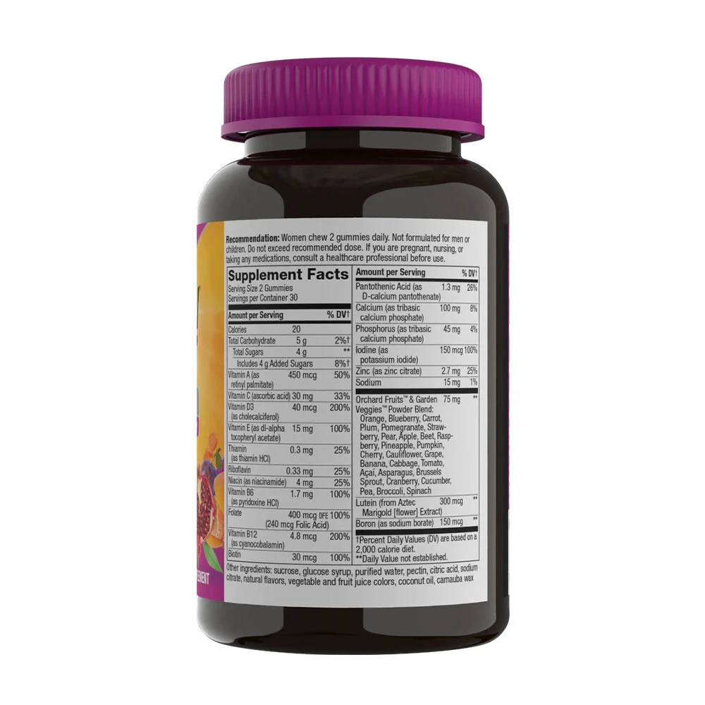 Nature's Way – Alive!® Women's 50+ Gummy multivitamīni, Mixētas ogas 60 gab - Image 7