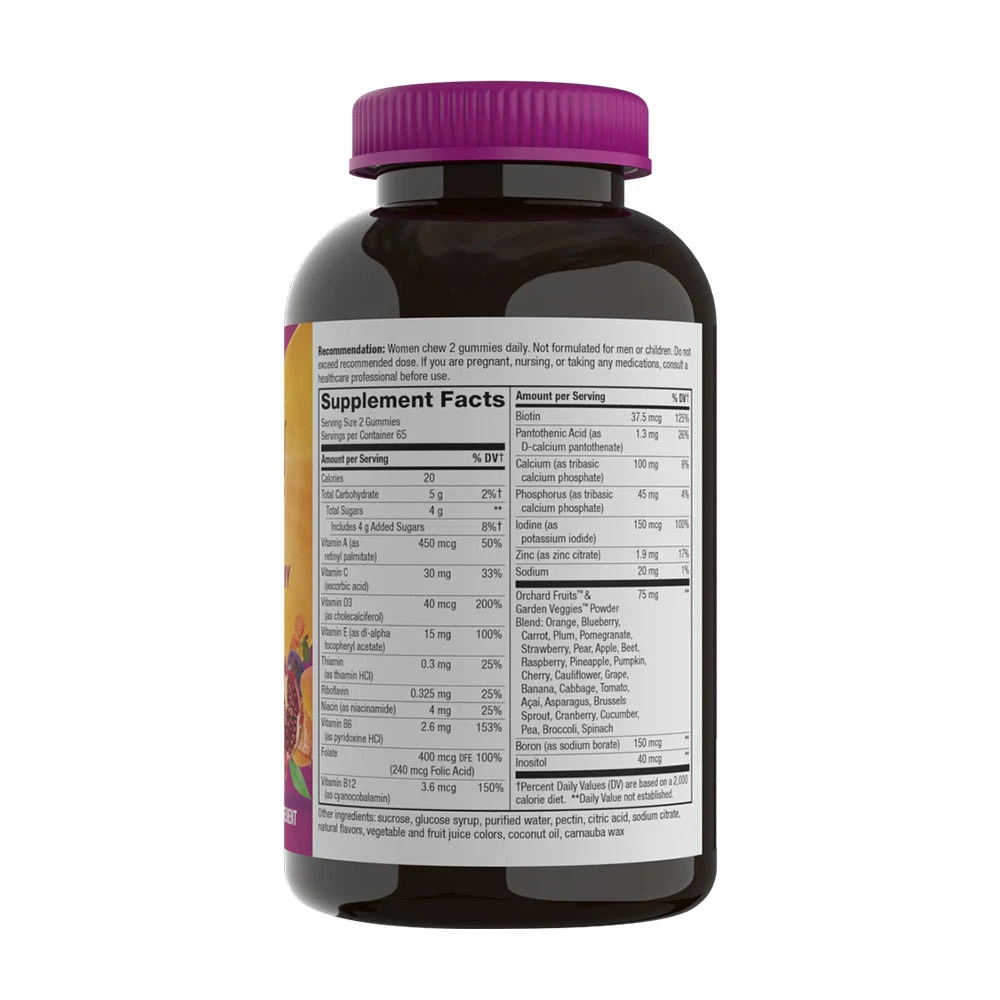 Nature's Way – Alive! Women’s Gummy multivitamīni, Mixed Berry 130 stk - Image 4