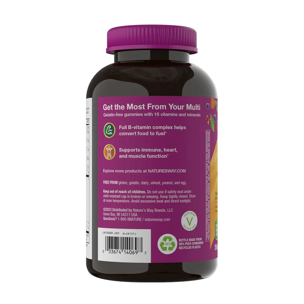 Nature's Way – Alive! Women’s Gummy Multivitamin, Blandede Bær – 150 stk - Image 3