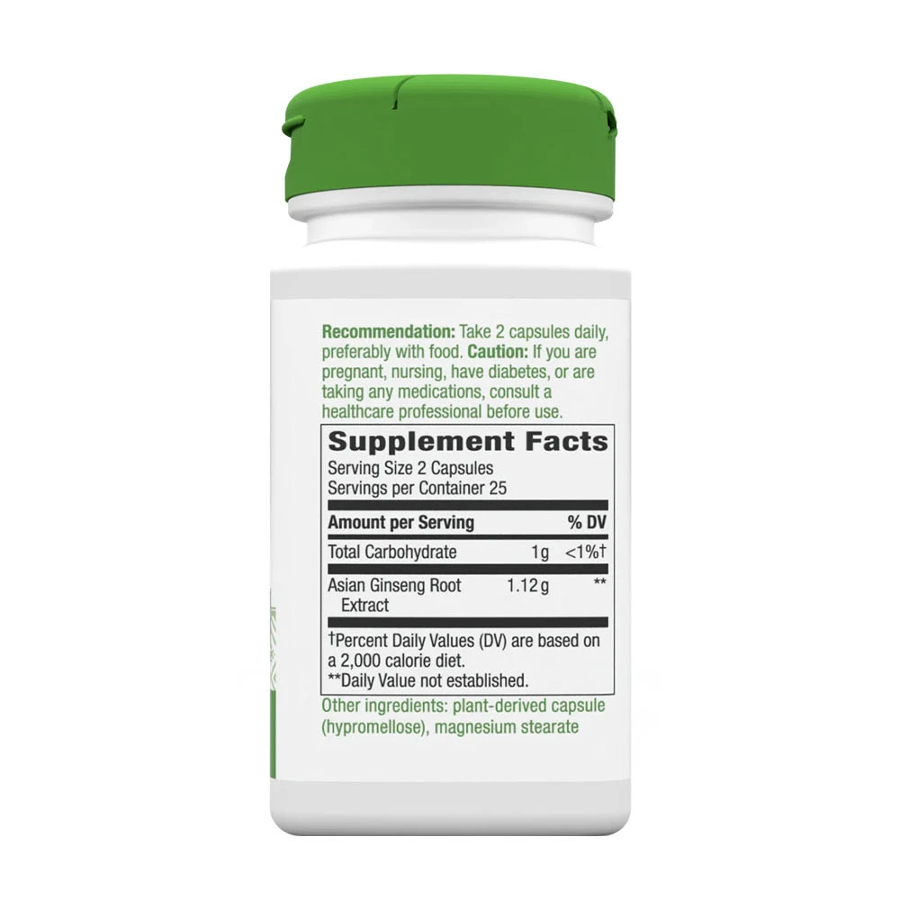 Nature's Way – Asian Ginseng 50 kapsulas - Image 7