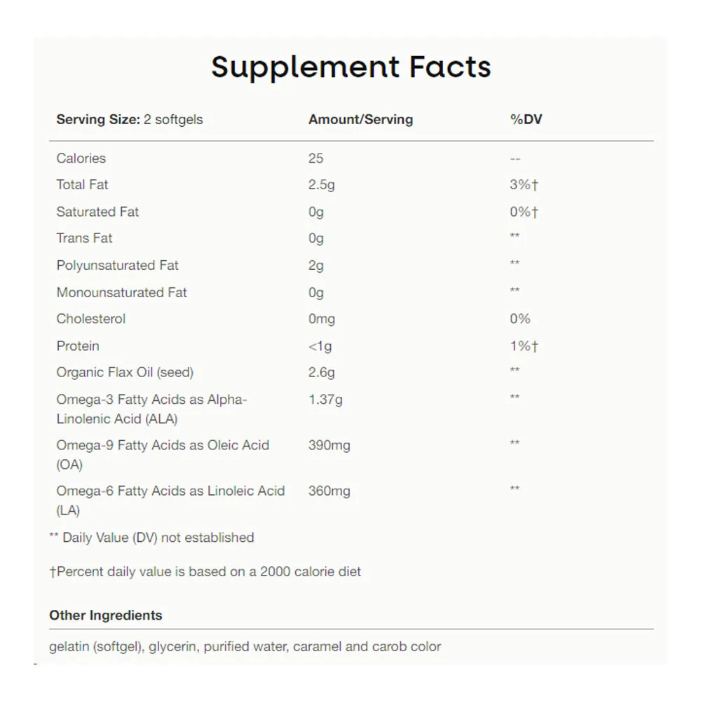 Nature's Way – Flax Oil Max Strength 200 Softgels - Image 2