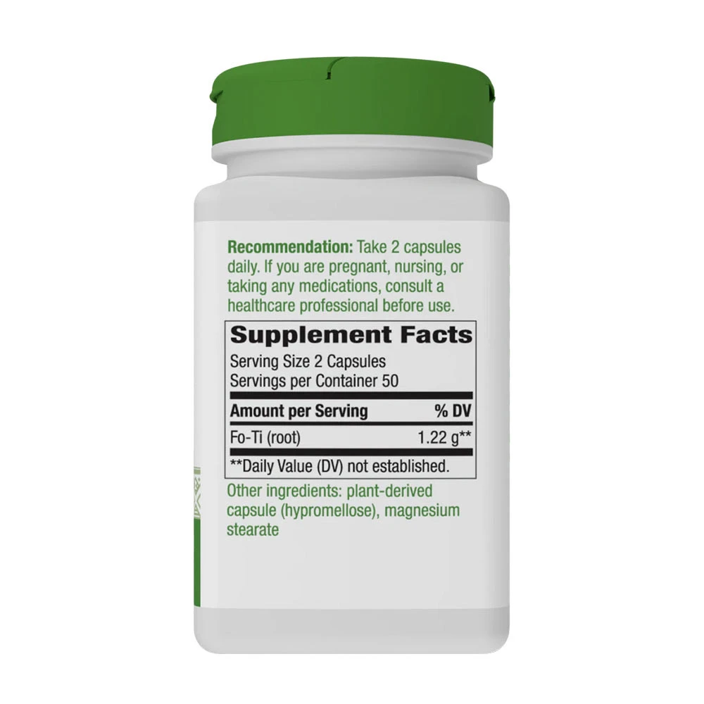 Natures Way – Fo-Ti Root – 100 kapsler - Image 4