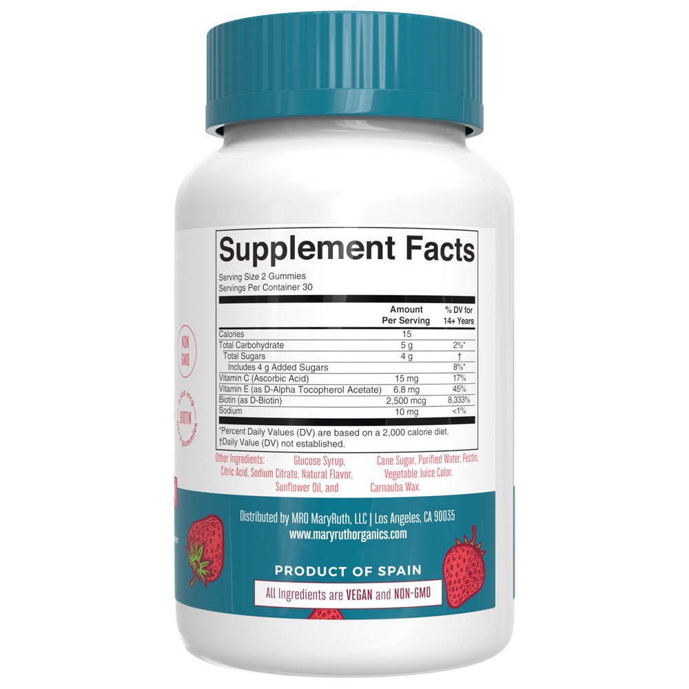 Økologiskie matu, ādas un nagu gumijas ar zemeņu garšu – 60 gab - Image 4