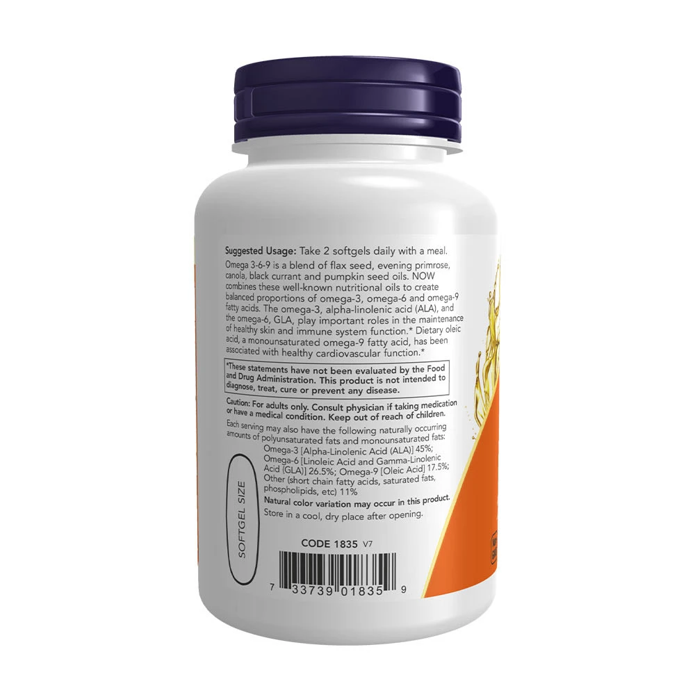 Omega 3-6-9 – 1000 mg – 100 blāvas kapsulas - Image 5
