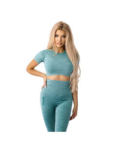 Ostrovit Seamless Short-Sleeve Crop Top (S