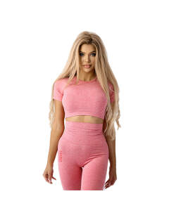 Ostrovit Seamless Short-Sleeve Crop Top (XS