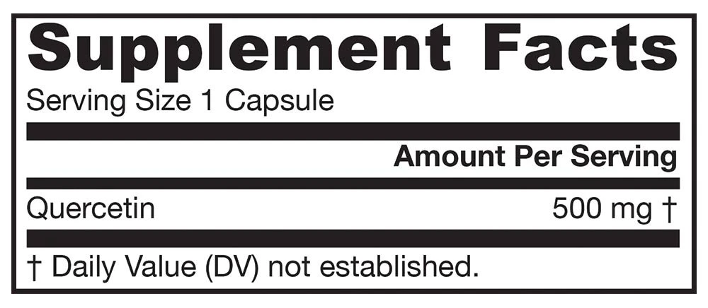 Quercetin – 500mg – 100 vkcaps - Image 3