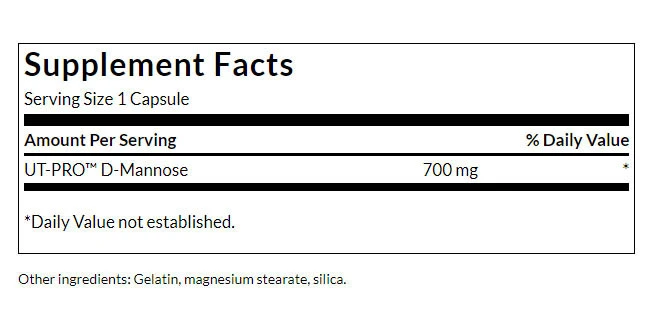 D-Mannose – 700 mg – 60 kapsler - Image 2
